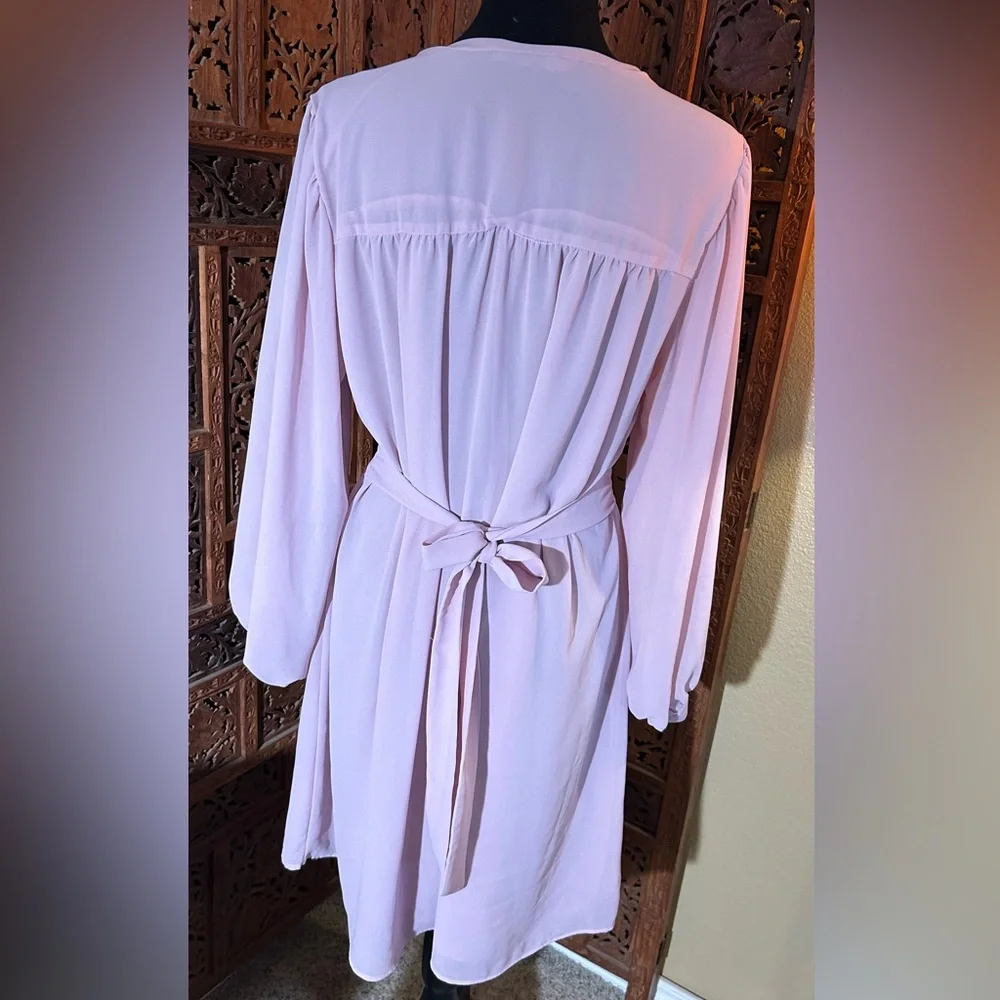 H&M Soft Lilac Long-Sleeve Dress - Picture 2 of 5